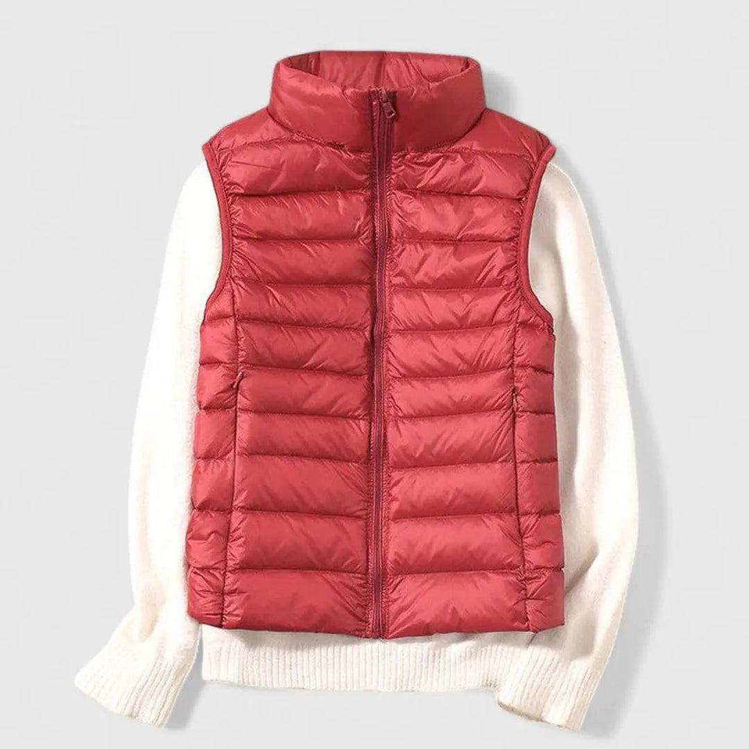 Casual Grace women's puffer vest. Lightweight and warm, perfect gilet for everyday wear.