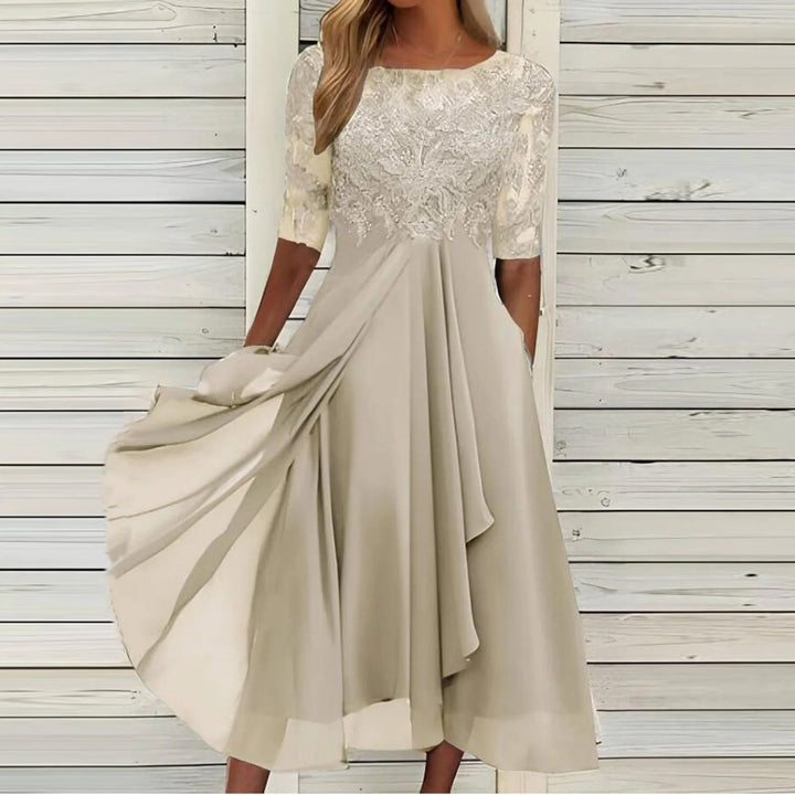 Sophisticated pink formal gown, a women's elegant evening maxi dress, perfect for special occasions & galas.