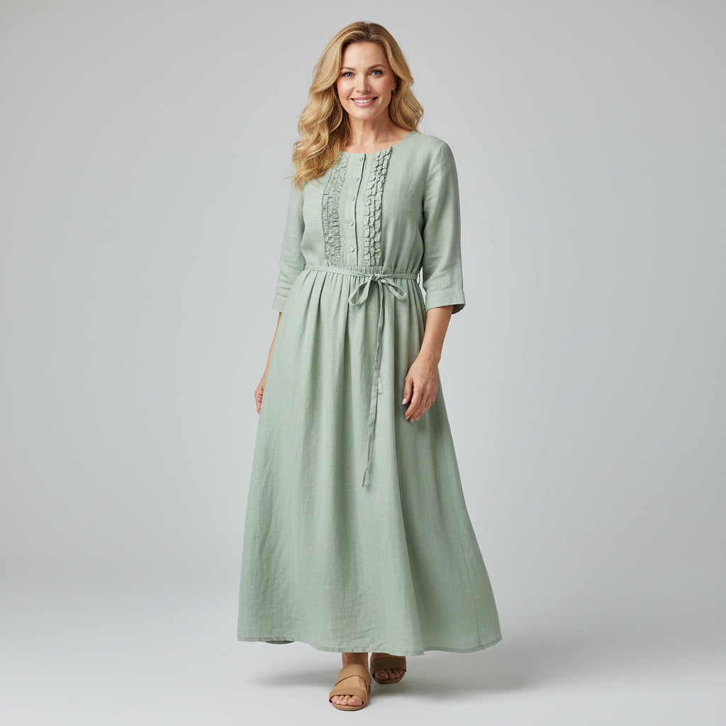 Women's Graceful Lace Detail Maxi Dress | Flowy & Comfortable