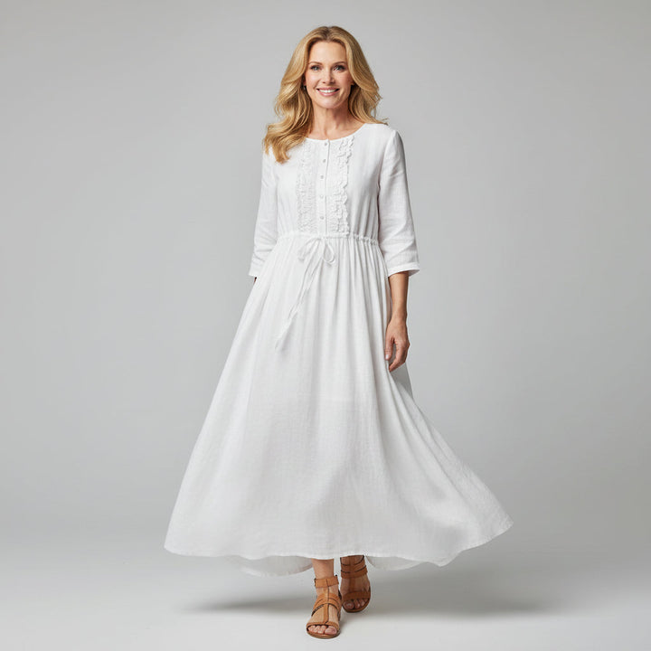 Women's Graceful Lace Detail Maxi Dress | Flowy & Comfortable