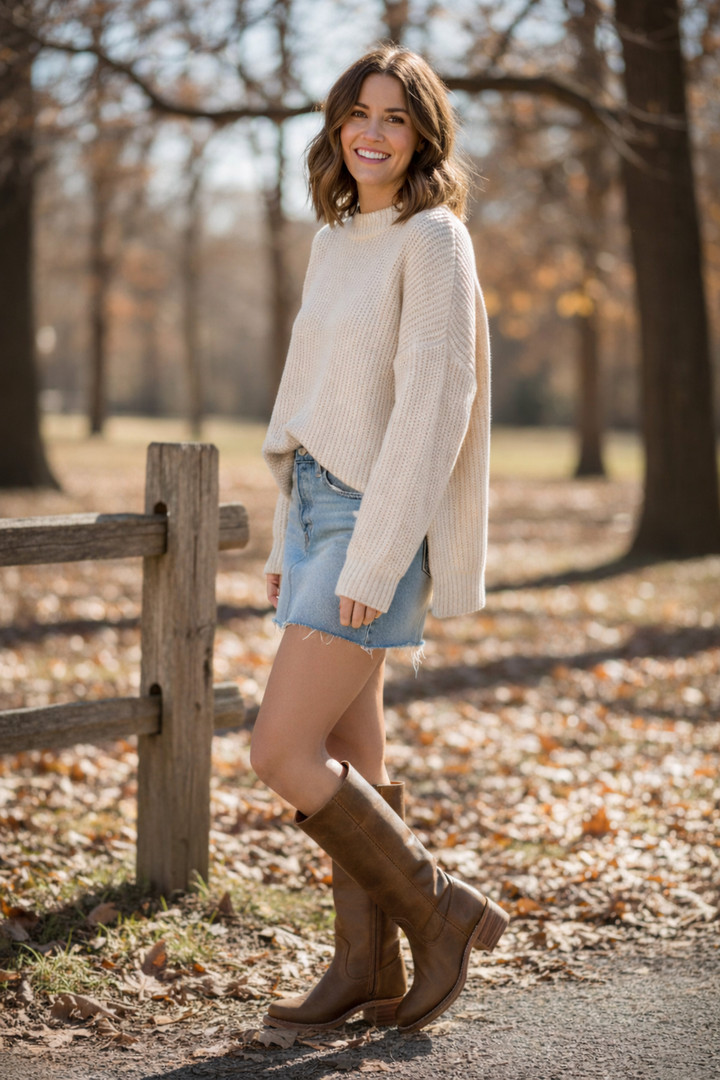 Close-up of a stacked heel on comfortable Women's Heritage Mid Boots, showcasing quality and classic design.