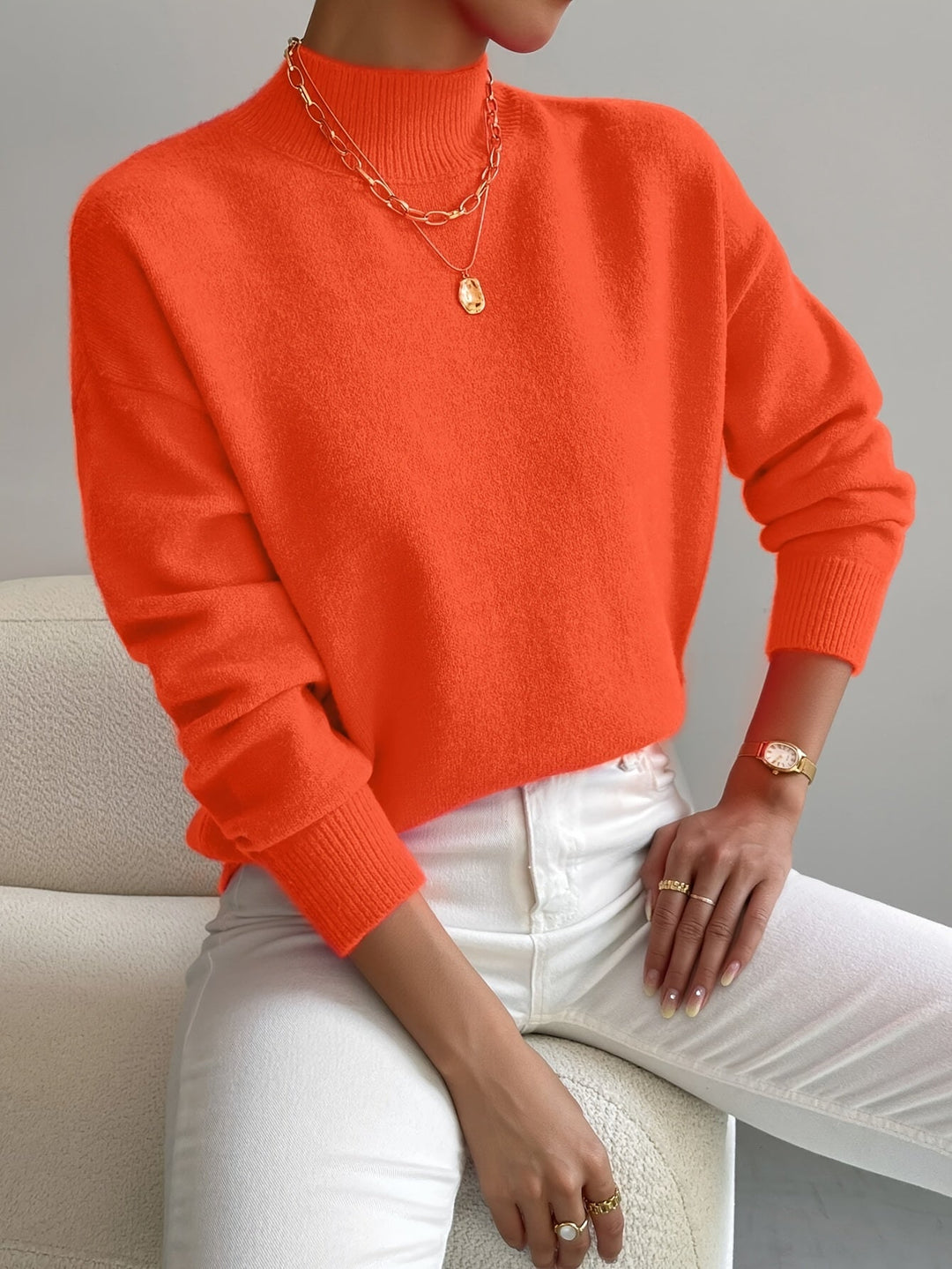 Women's chunky knit jumper in a relaxed fit for ultimate comfort