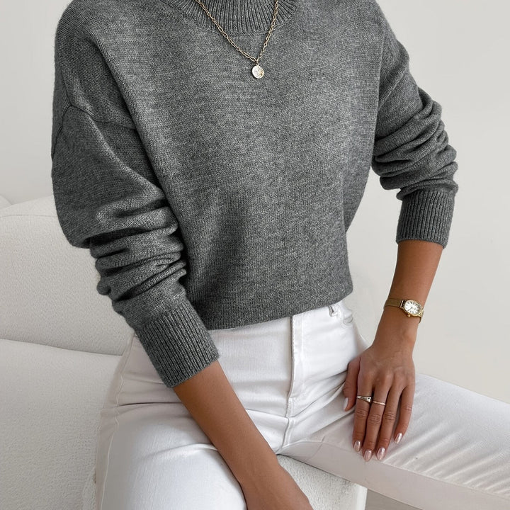 Classic cable knit sweater for women in a timeless winter style