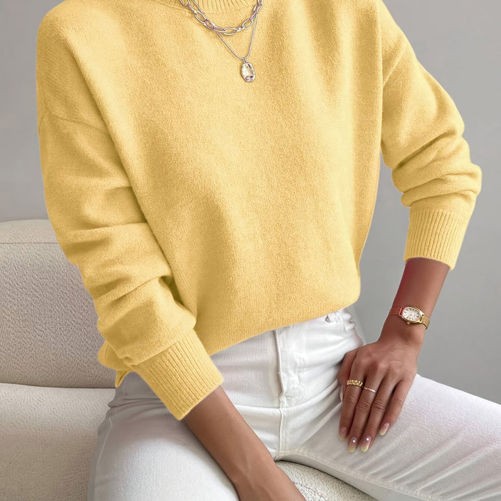 Elegant long sleeve knit for women, suitable for both casual and dressy looks