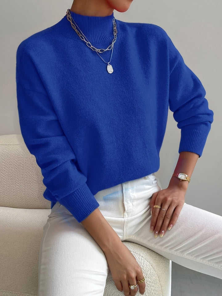 Elegant cream long sleeve top, a must-have for your winter wardrobe