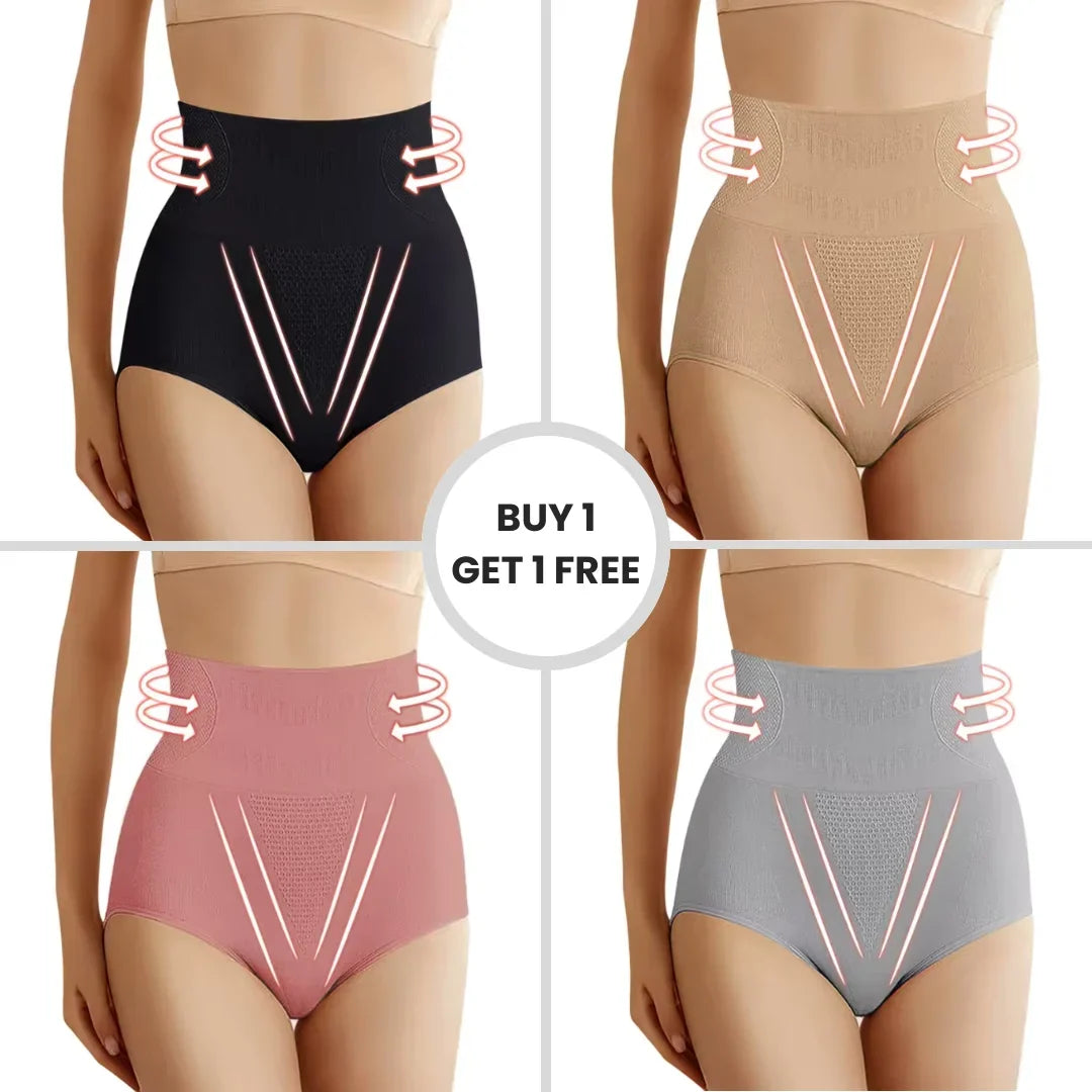Women's high-waist body shaper with firm tummy control, designed for all-day comfort and shaping.