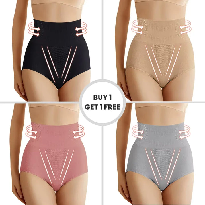 Women's high-waist body shaper with firm tummy control, designed for all-day comfort and shaping.