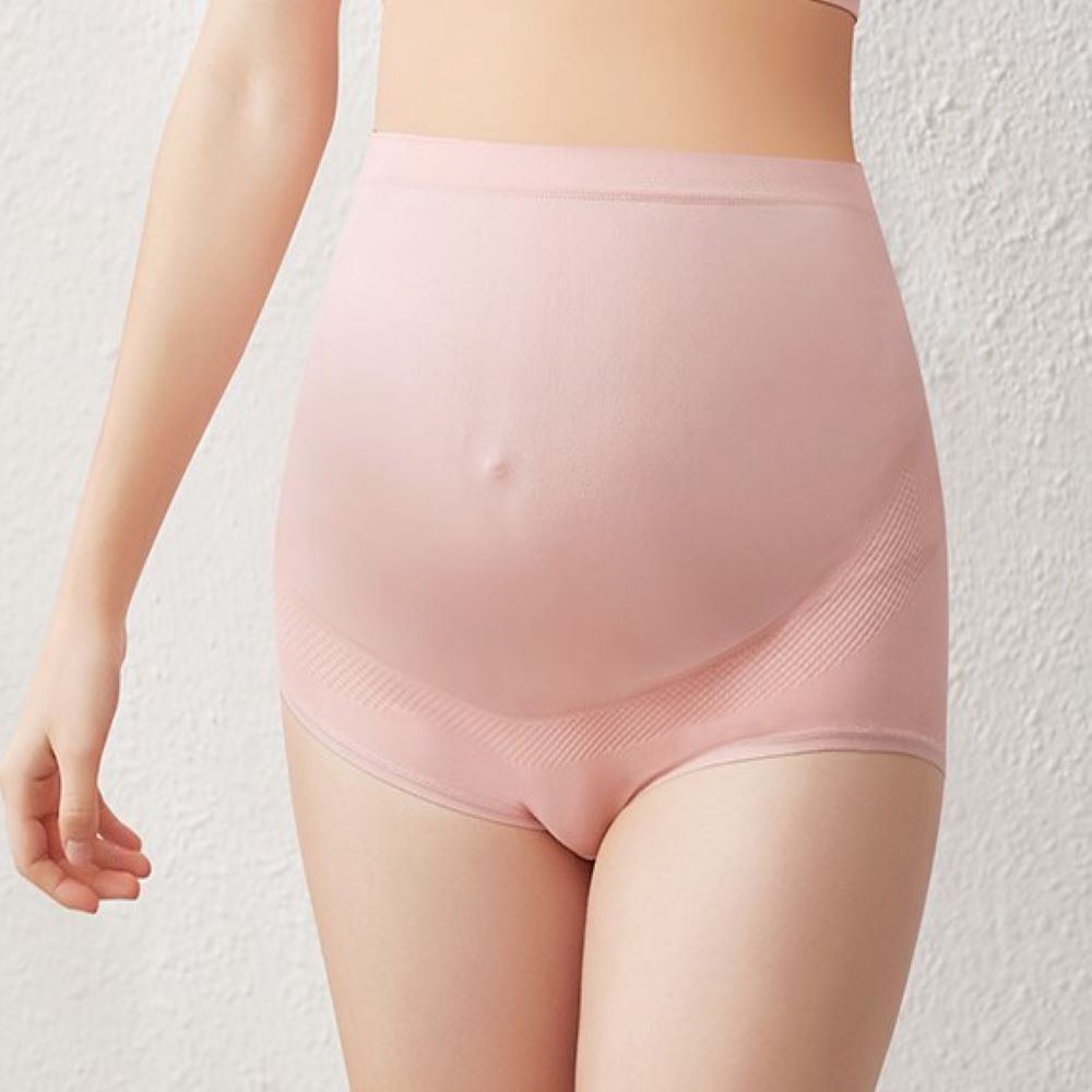 Soft, supportive maternity underwear for pregnant women, featuring a high waist design.
