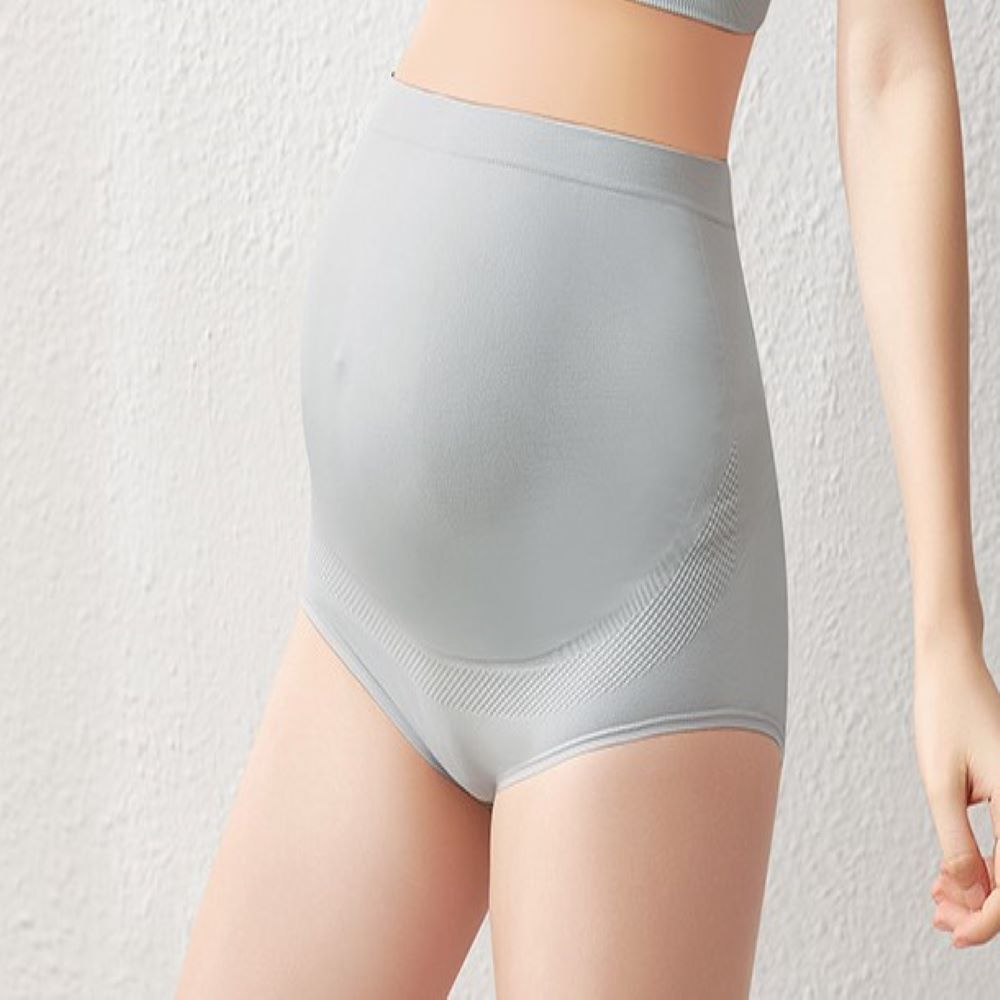 Full coverage high waist maternity panties providing gentle support for expecting moms.