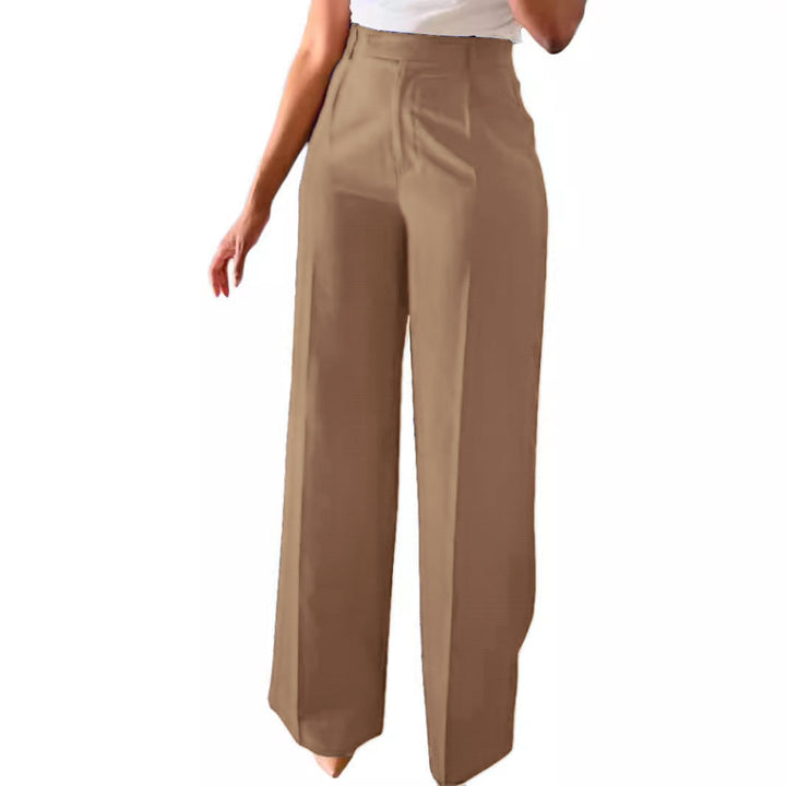 Effortless style: Women's wide leg trousers, high waist, tailored for an elegant and comfortable fit.