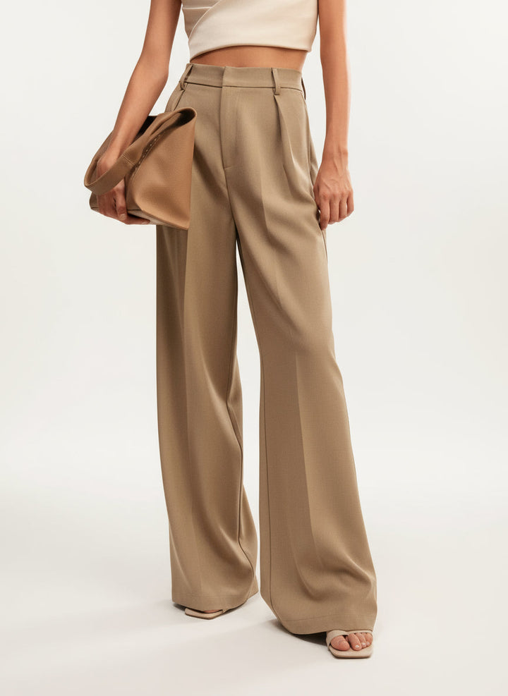 Women's fashionable wide leg pants, offering a contemporary style.