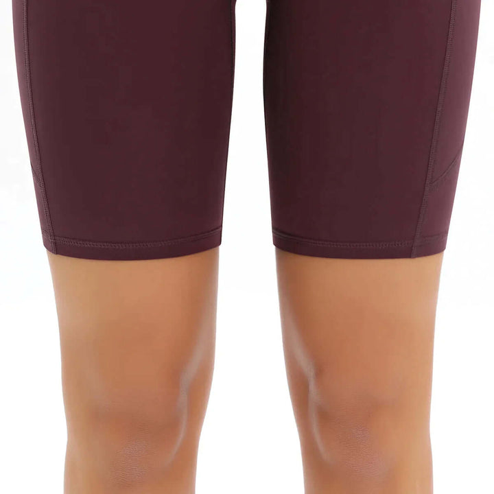 Essential women's high-waisted active shorts with a pocket, perfect for any workout & sportswear.