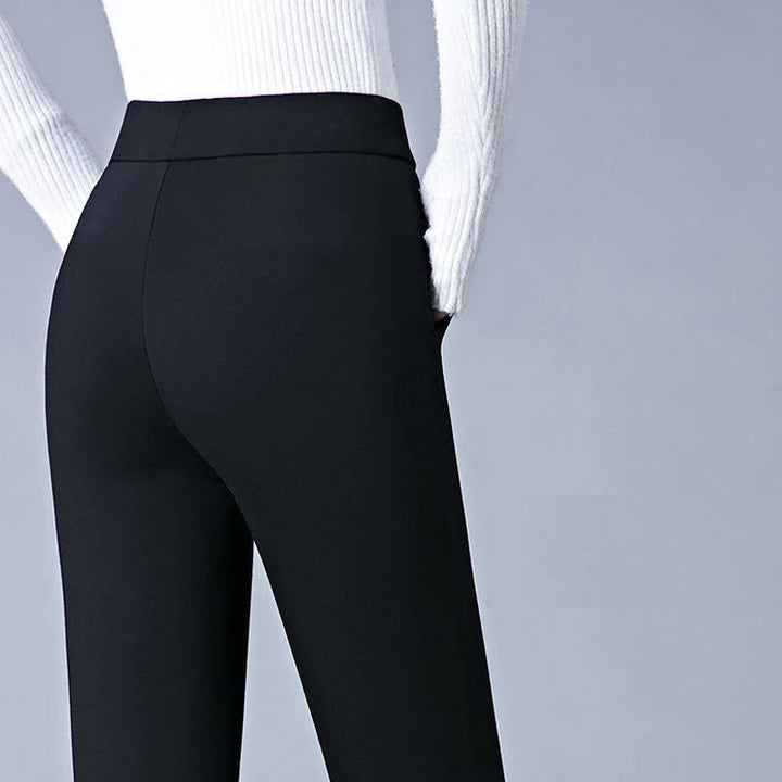 Women's high-waisted stretch pants for all-day comfort. Versatile casual bottoms perfect for everyday wear.