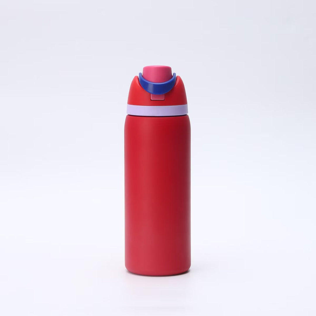 Reusable insulated water bottle for women. Eco-friendly way to enjoy hot or cold beverages all day.