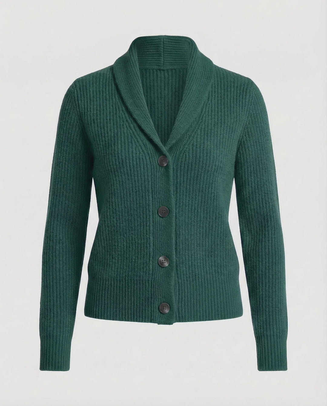 Chic long sleeve knit cardigan for women, featuring a timeless button closure