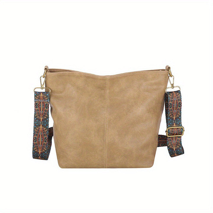 Classic women's genuine leather hobo bag, a stylish and practical large capacity shoulder bag.