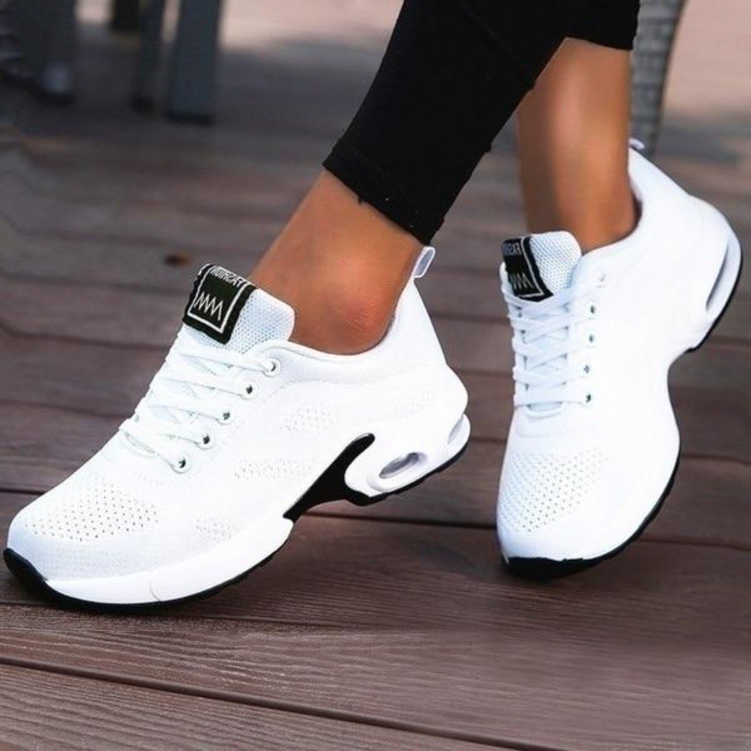 Stylish women's lightweight running shoes, blending athletic function with everyday casual style.