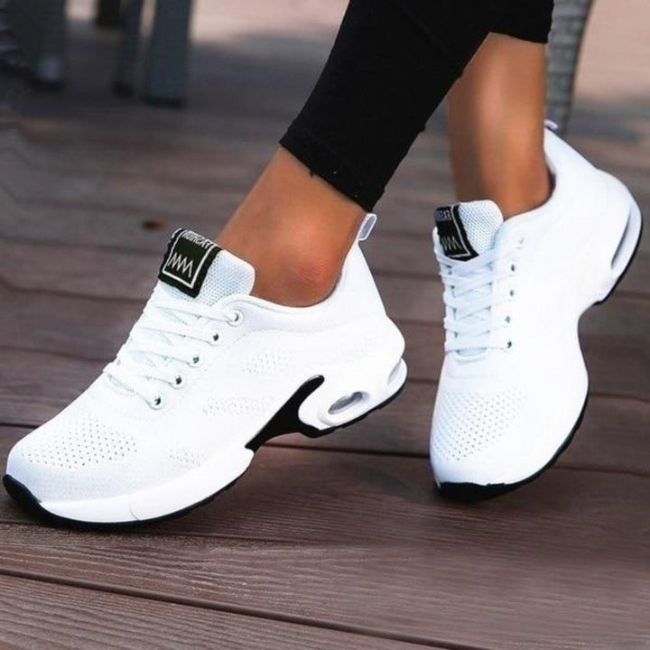 Stylish women's lightweight running shoes, blending athletic function with everyday casual style.
