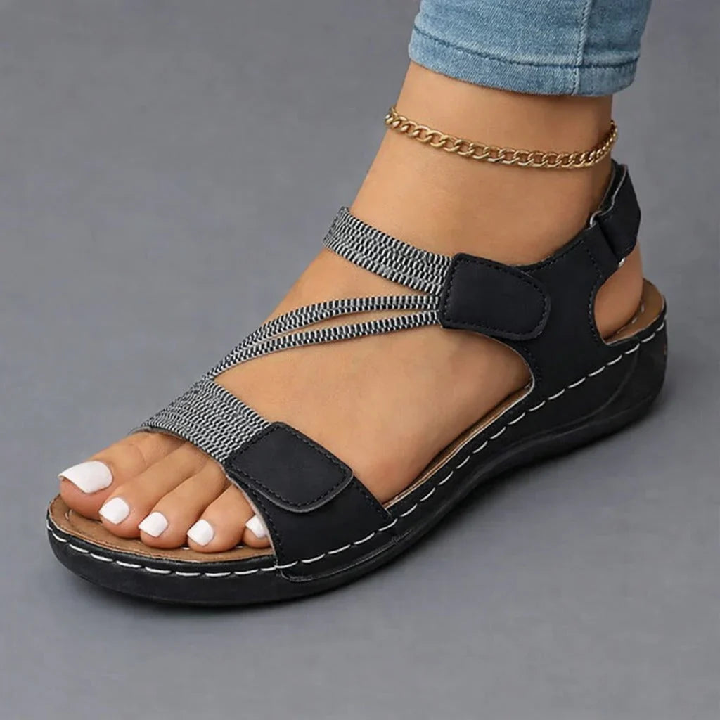 Beige women's lightweight comfort sandals, ideal for all-day wear, walking, and summer essentials.