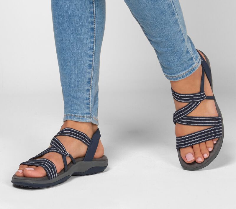 Comfortable open-toe walking sandals for women, perfect for casual summer wear.