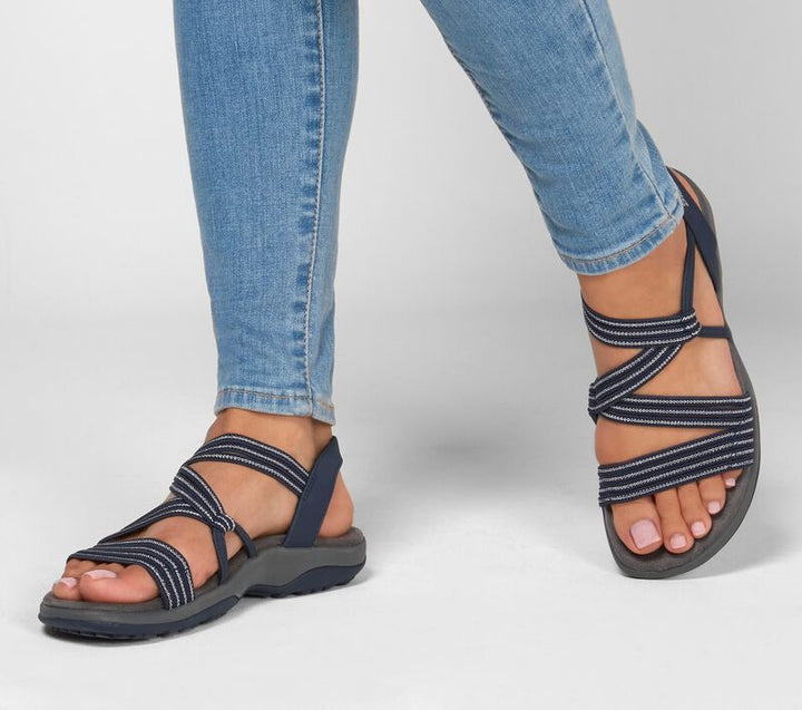 Comfortable open-toe walking sandals for women, perfect for casual summer wear.