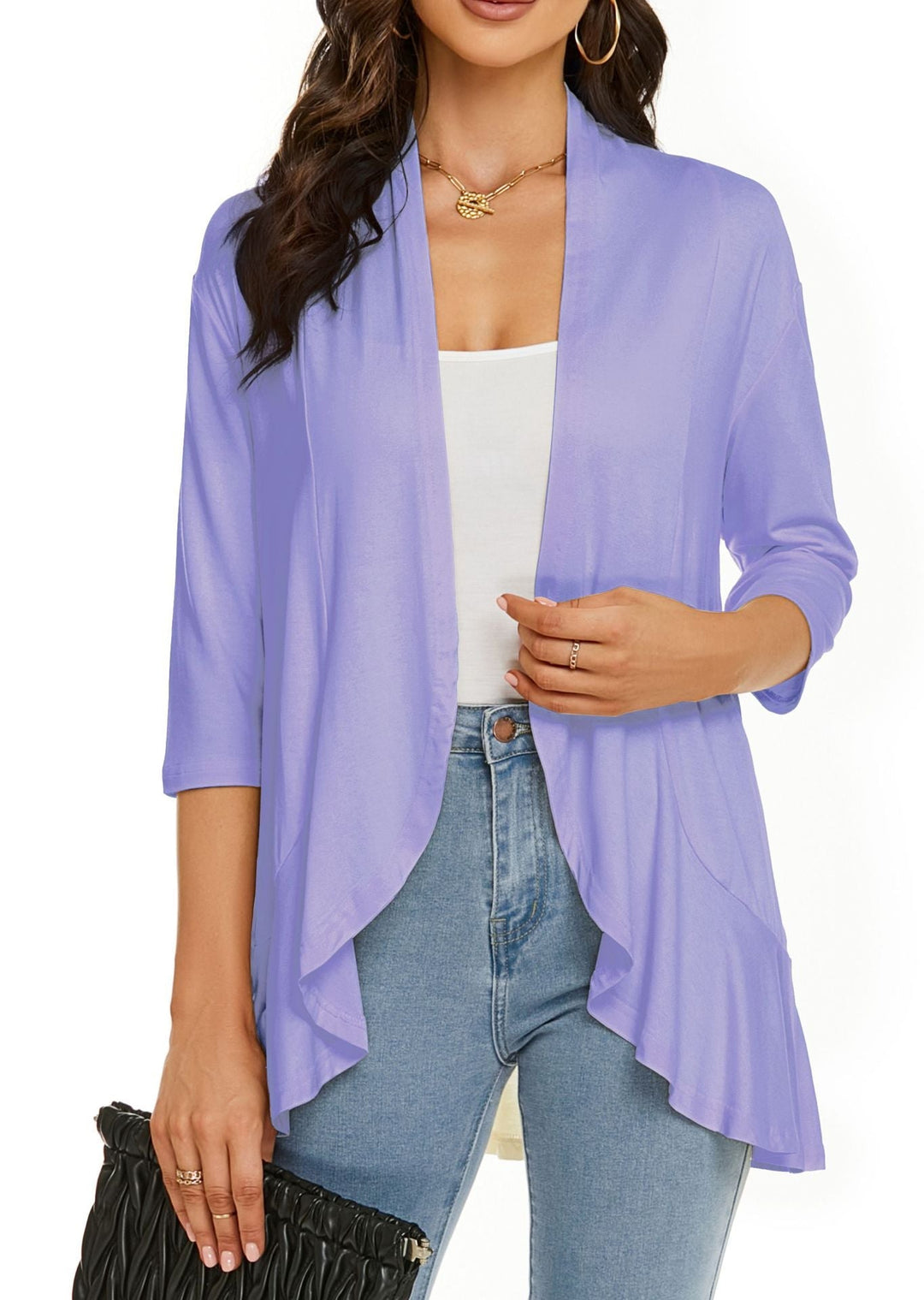 Women's lightweight open front sweater cardigan for easy, stylish layering.