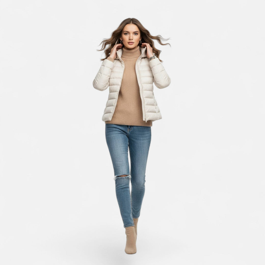 Women's plus-size down coat: your go-to elegant outerwear for winter.