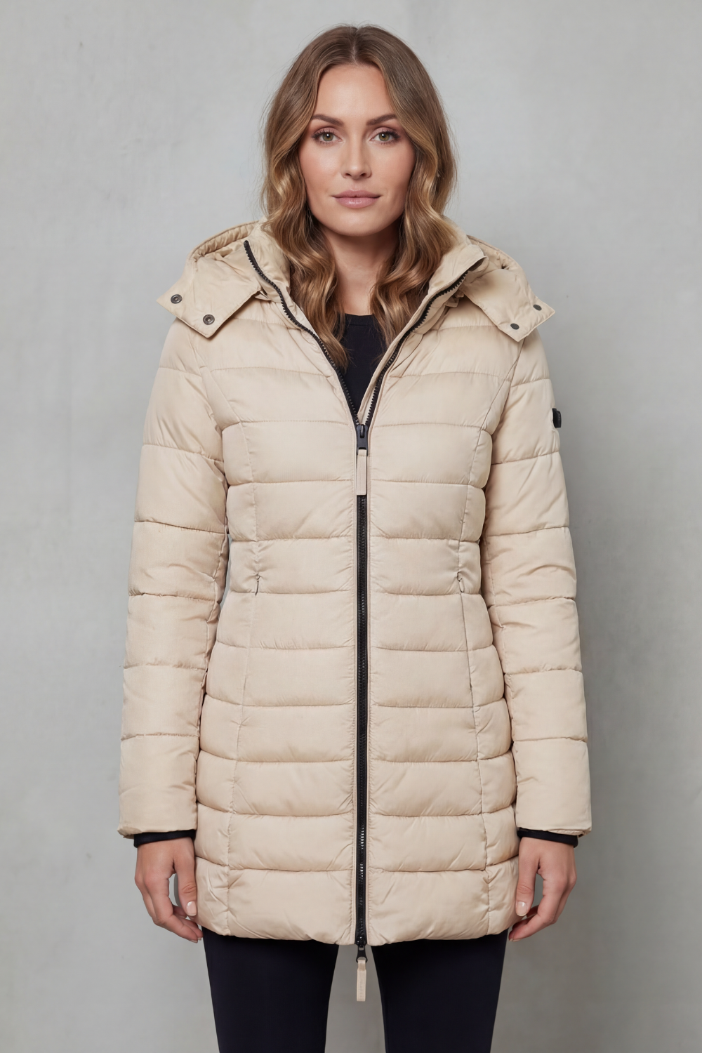 Women's quilted puffer jacket, a versatile layering piece for ultimate lightweight warmth and style.
