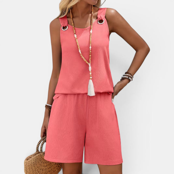 Effortlessly elegant women's lightweight resort set, chic for any summer getaway.