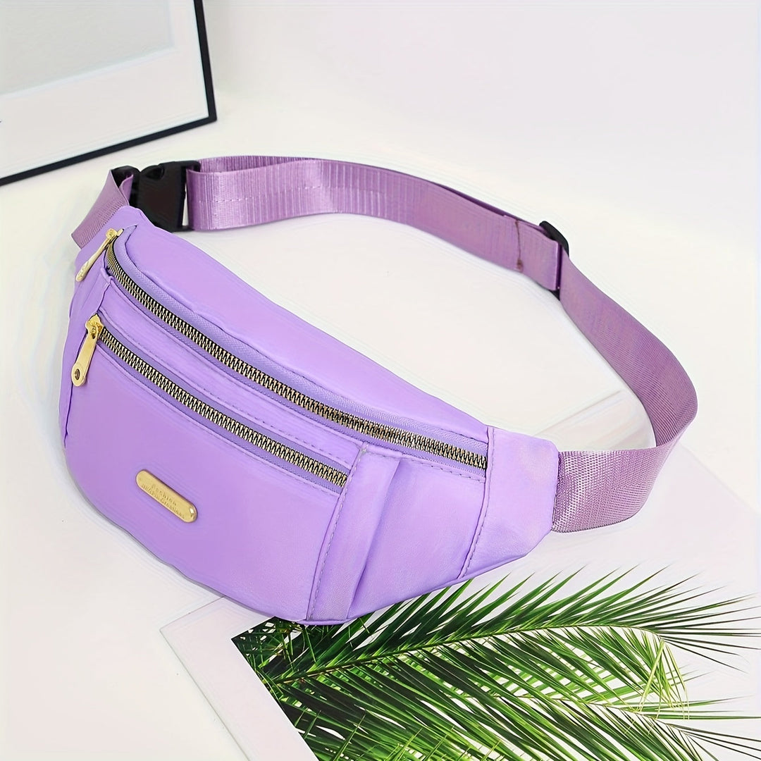 Practical everyday carry women's bum bag, designed with spacious multi-zip pockets.