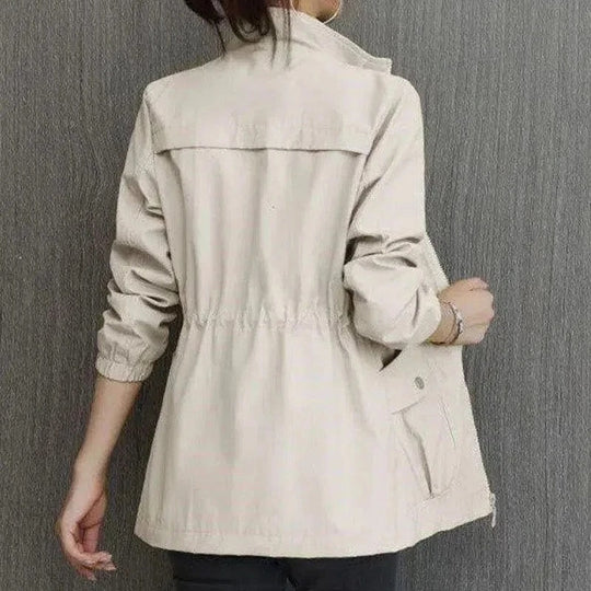Smart casual women's trench coat. Lightweight, waterproof & stylish, perfect as an autumn or spring jacket.