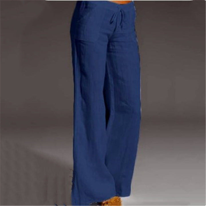 Plus size women's loose fit linen trousers, a must-have for summer fashion
