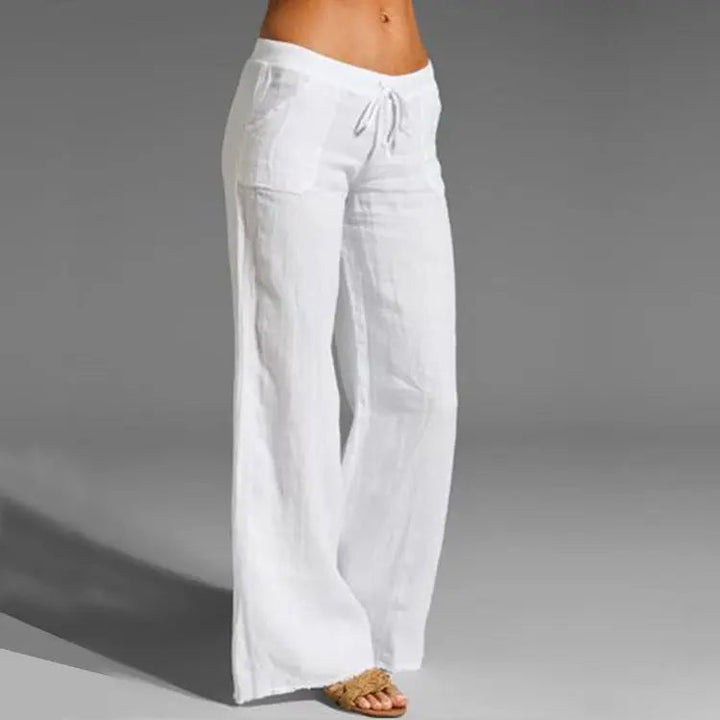 Shop women's casual linen summer trousers: breathable, comfortable, and loose fit
