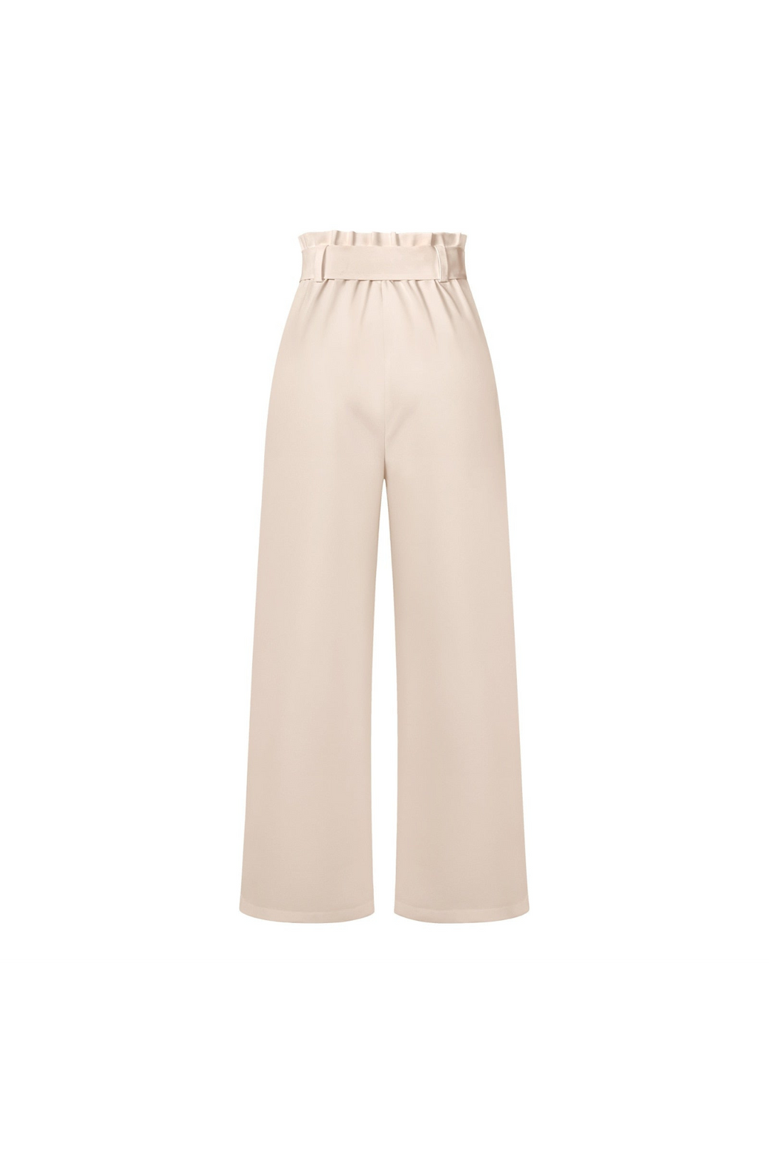 Relaxed fit women's linen wide leg trousers, adjustable tie waist for ultimate comfort.