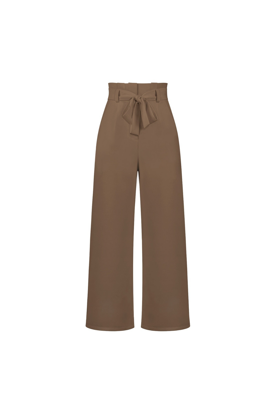 Summer fashion women's linen wide leg pants, high waist with a stylish tie closure.