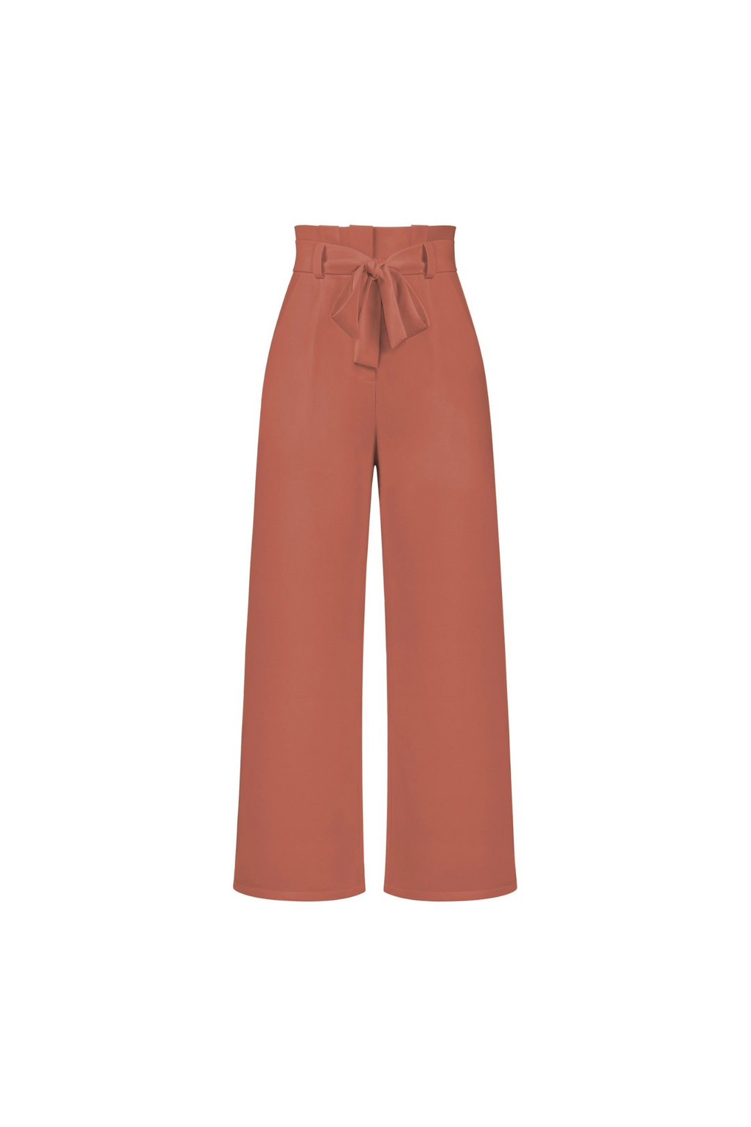 Beach vacation women's linen wide leg trousers, tie waist adds a touch of charm.