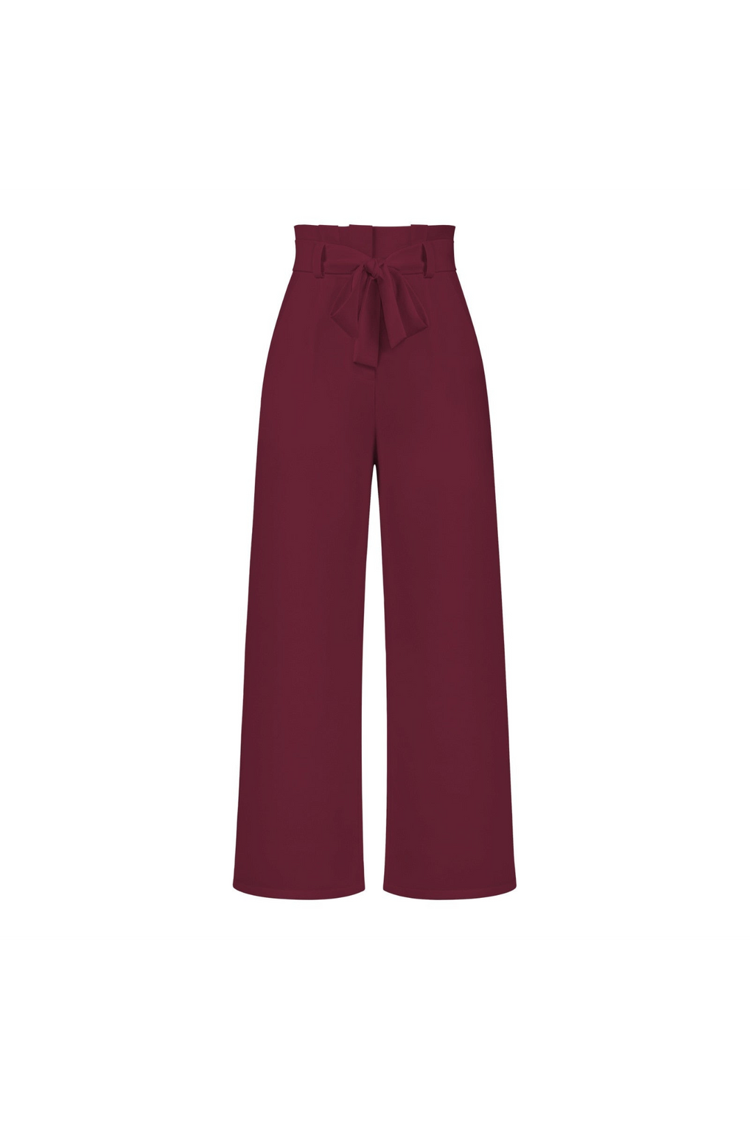 Women's casual wide leg linen pants, high-waisted design with a fashionable tie.
