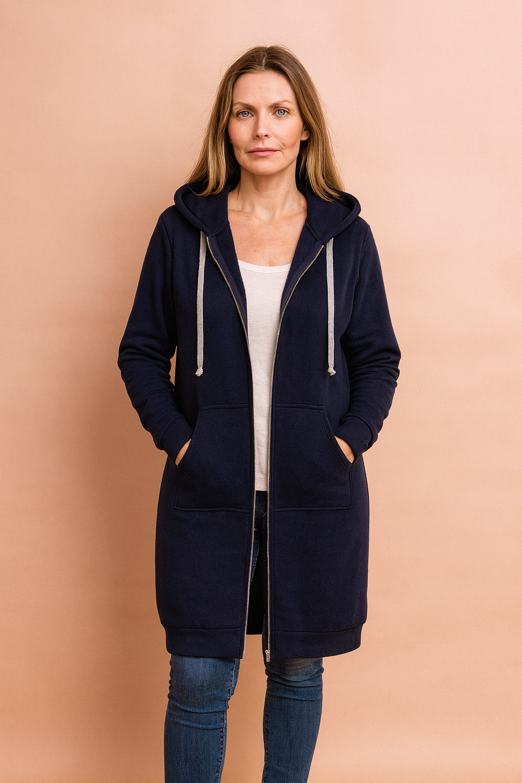 Warm and cozy women's long sweater, a must-have winter fashion pullover.