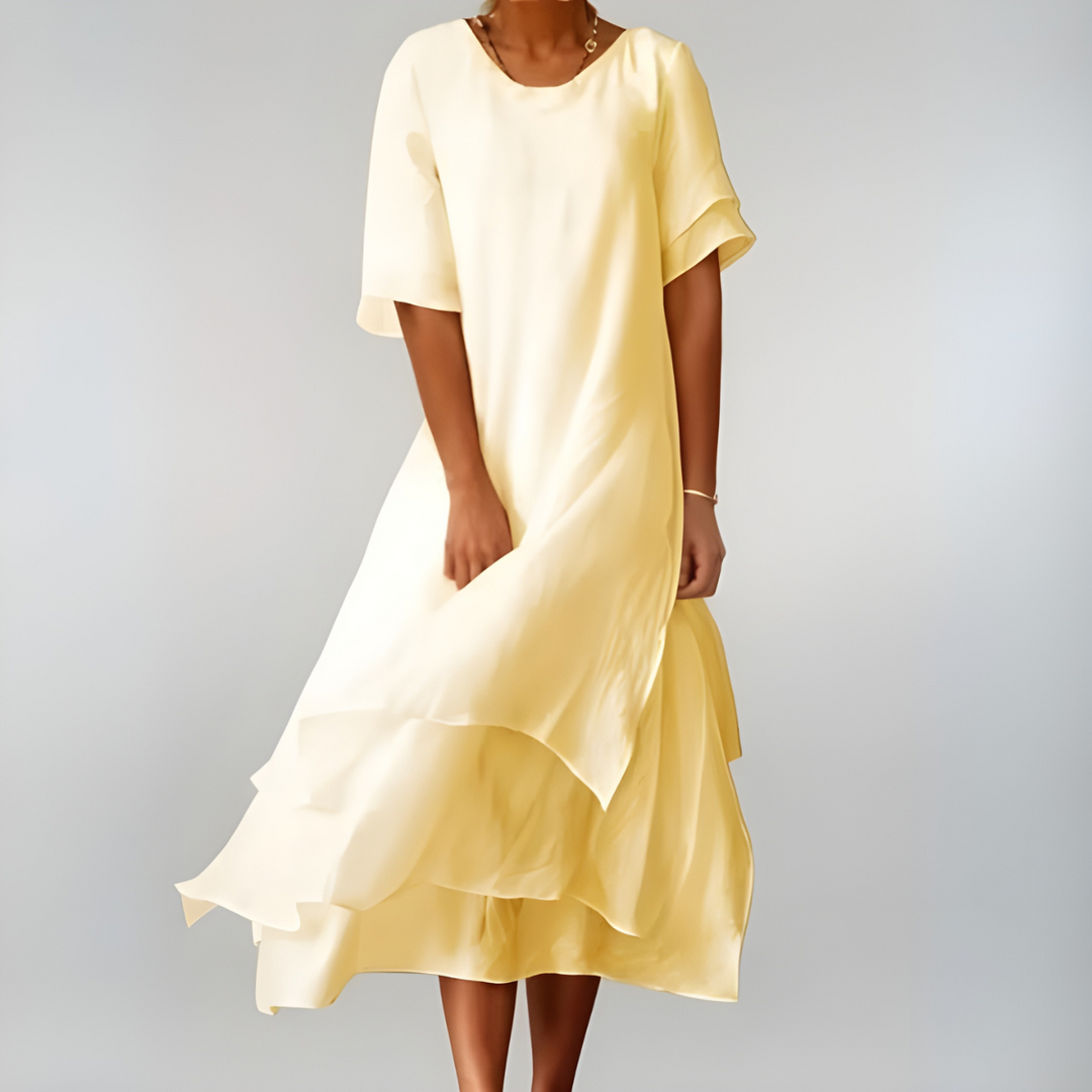 Versatile women's maxi dress; a long, lightweight, and flowy sundress perfect for beach, vacation, or everyday wear.