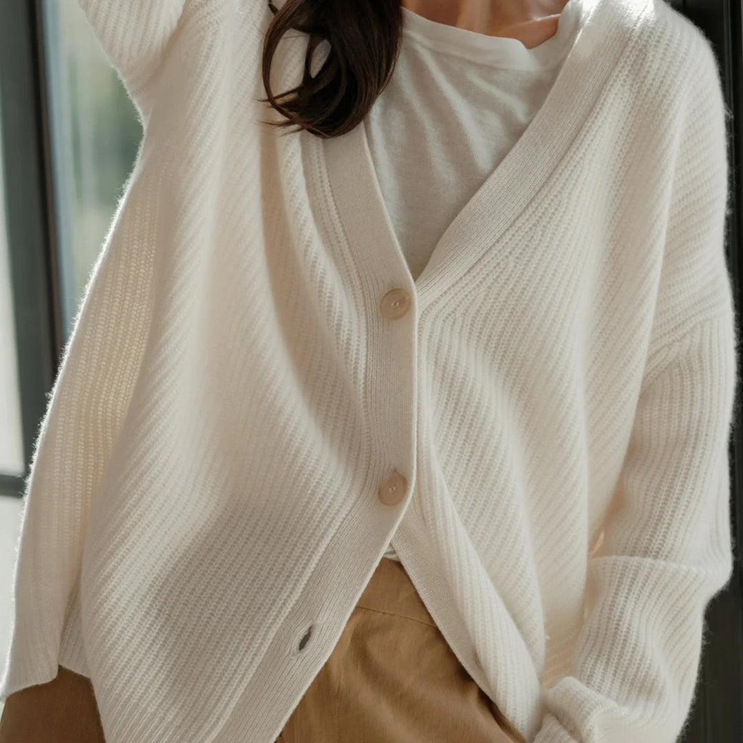Everyday wear women's long oversized cardigan, offering effortless layering and a modern, relaxed silhouette.
