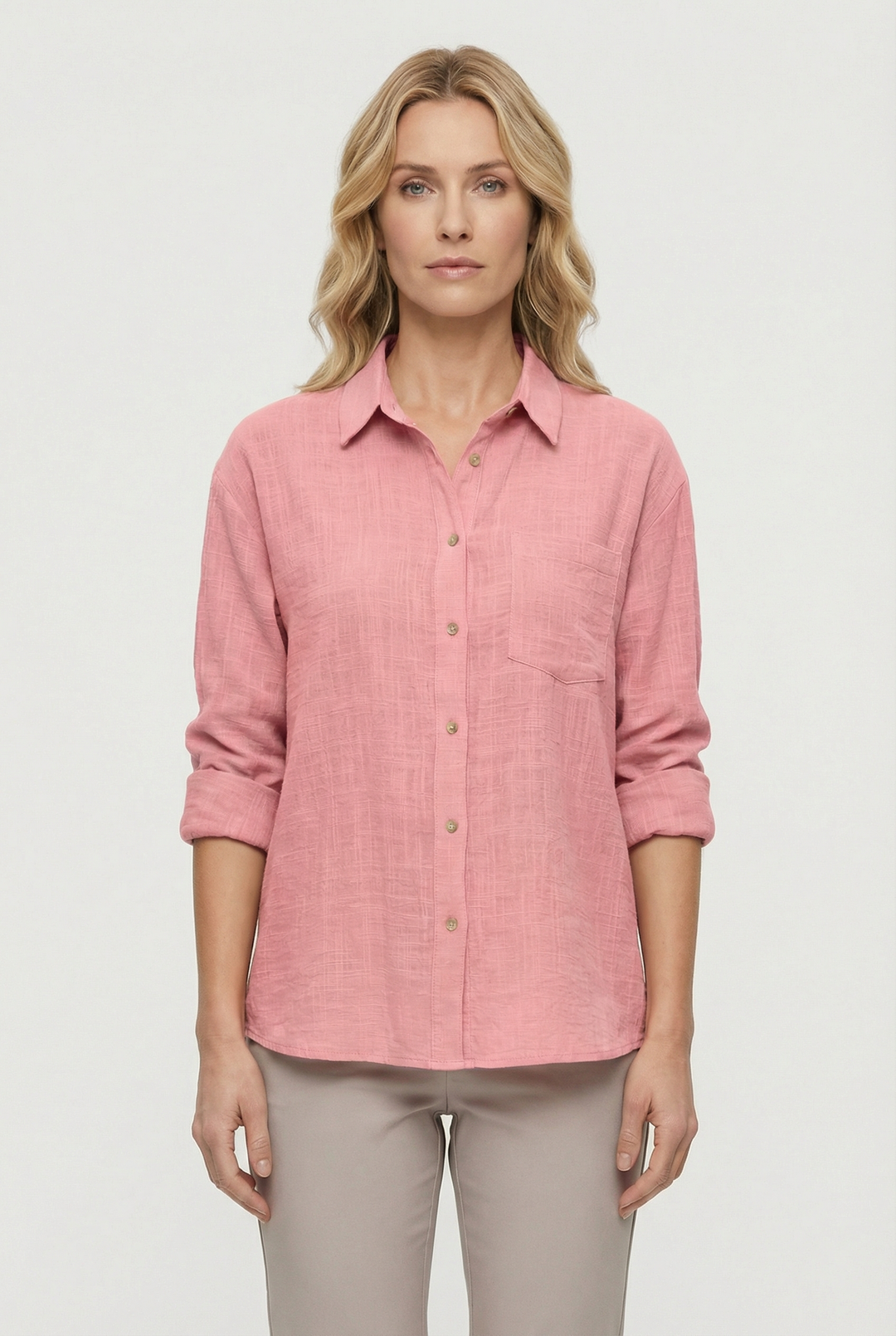 Discover effortless style with this women's loose fit casual shirt