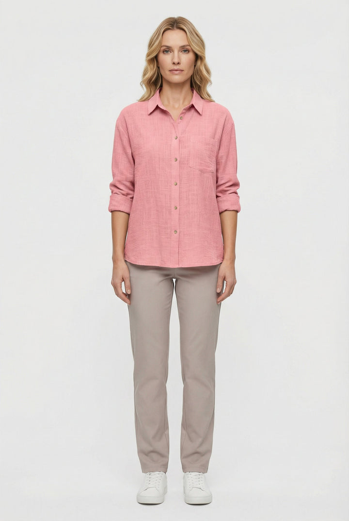 The perfect basic top for women, offering a loose fit and breathable comfort