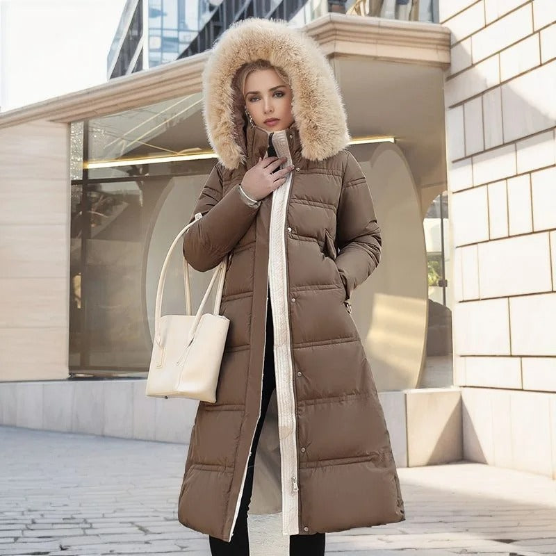 Stylish Women's Lucia Parka, perfect warm outerwear with a hood for everyday winter fashion.