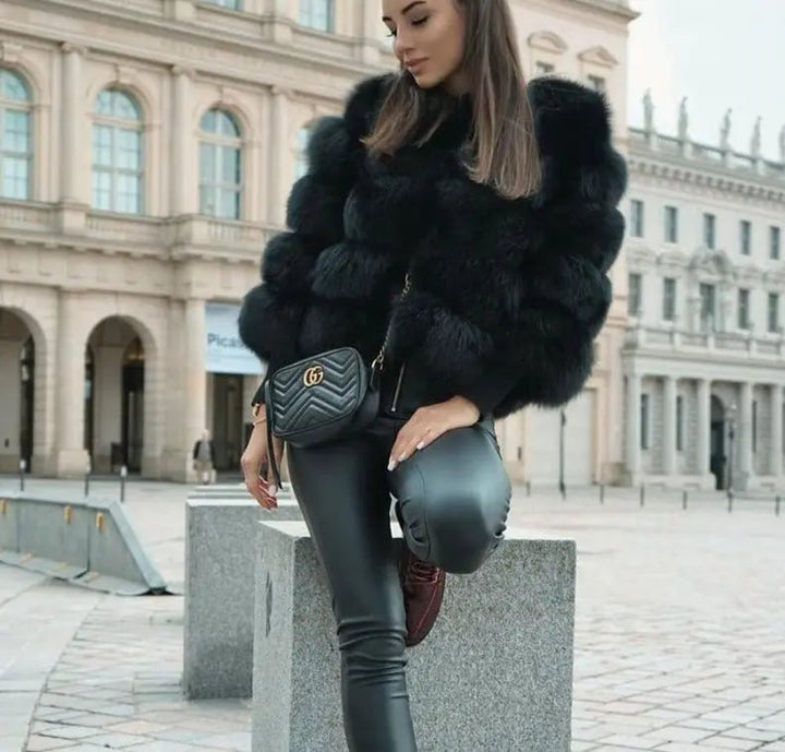Quilted women's padded winter jacket. Elegant, warm outerwear for cozy, stylish autumn & winter.