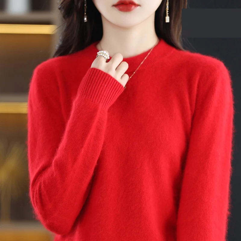 A sophisticated women's round neck sweater for any occasion