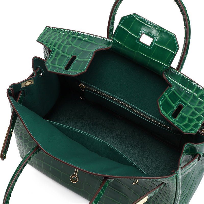Women's luxury leather accessory in a timeless cognac color