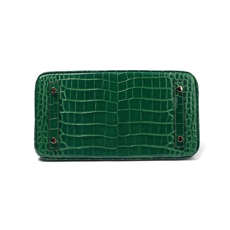 Designer leather handbag for women in sophisticated cognac
