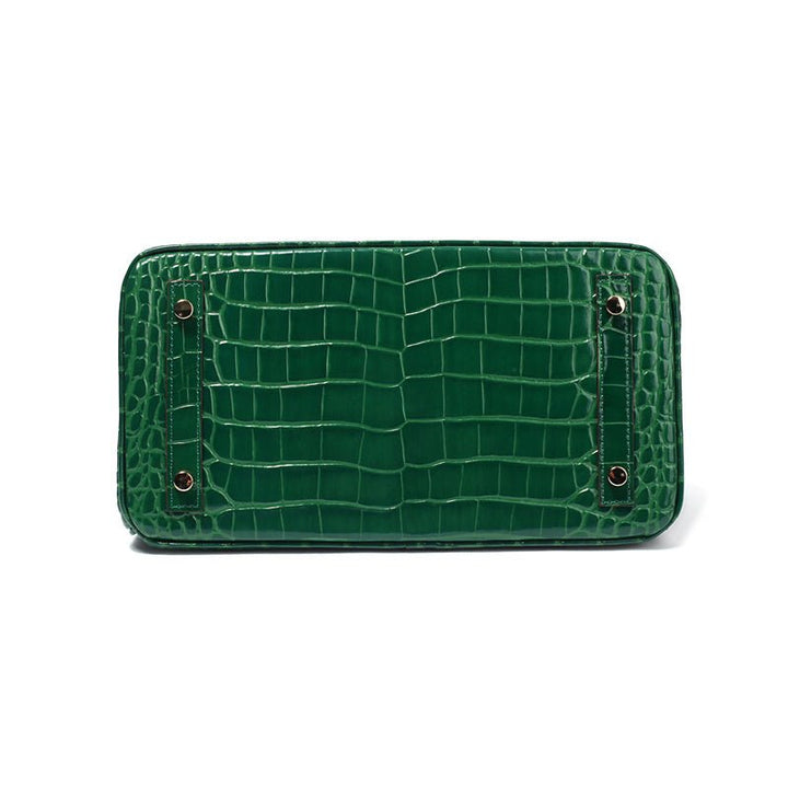 Designer leather handbag for women in sophisticated cognac