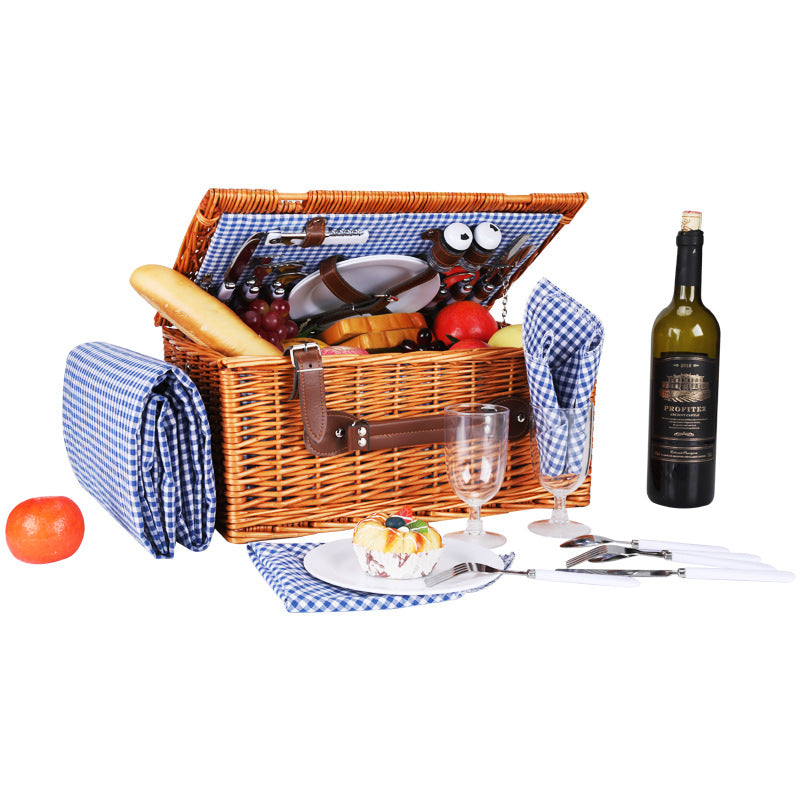 Sophisticated women's gift basket: luxury picnic set with elegant design, crockery & cooler.