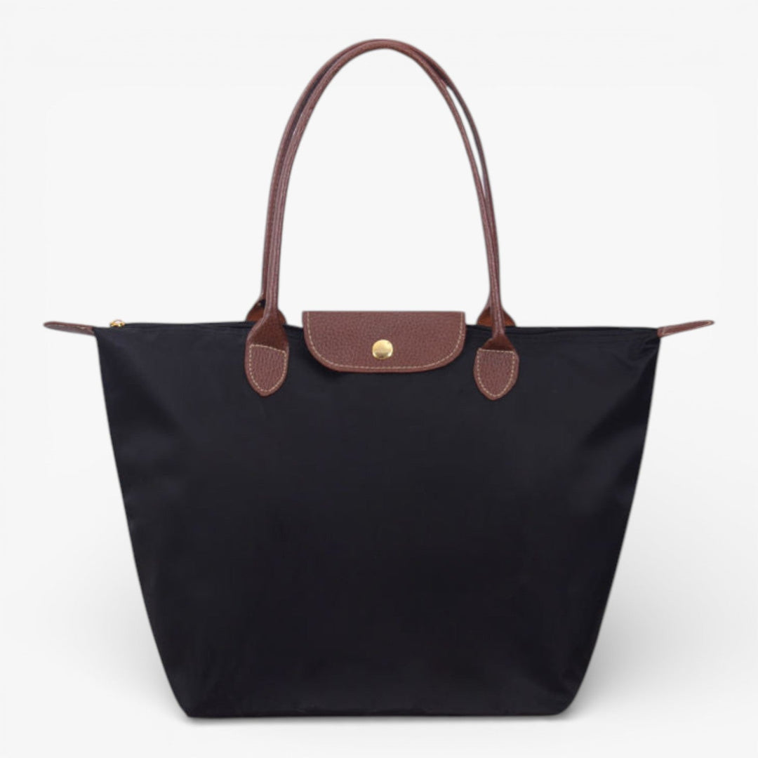 Women's luxury shoulder handbag with secure zip closure and stylish design.